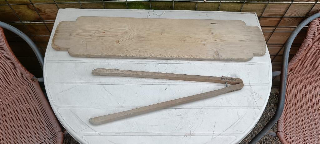 antiek houten wasbord en -knijper (Miele), Ophalen of Verzenden