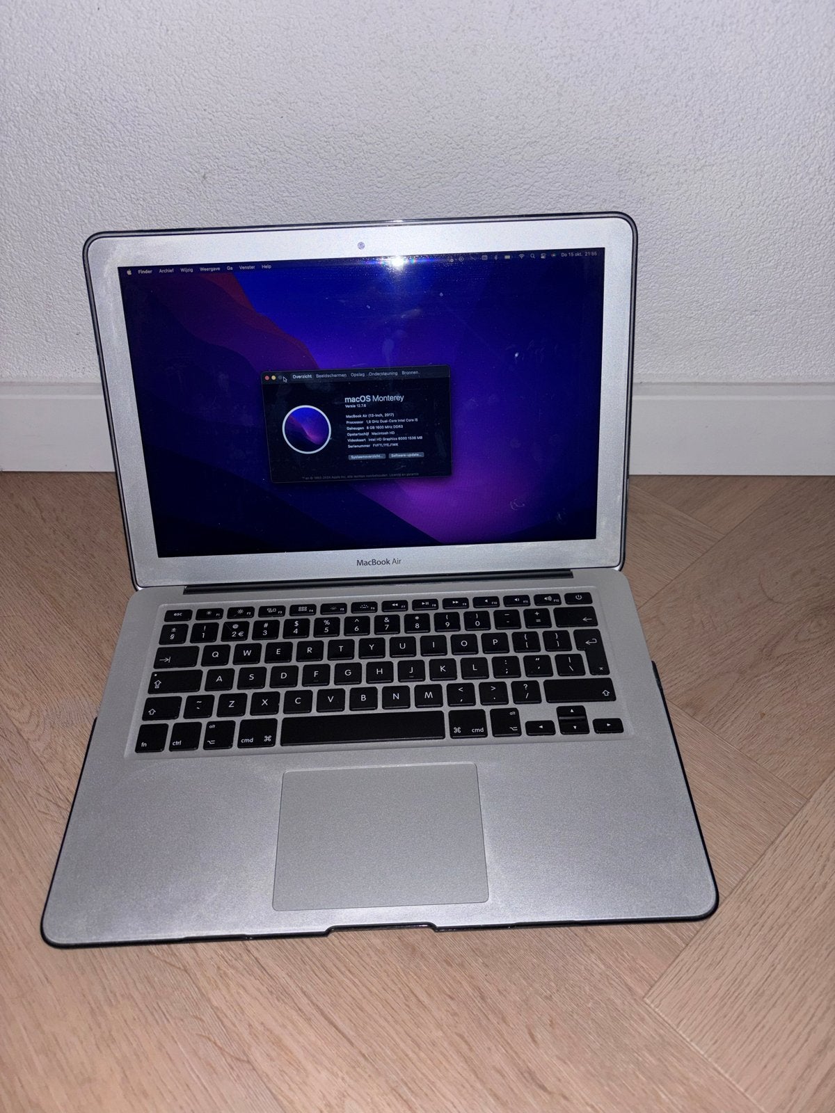 MacBook Air 13 inch - macOS Monterey - Goede staat, Ophalen, Gebruikt, 256 GB, 2 tot 3 Ghz