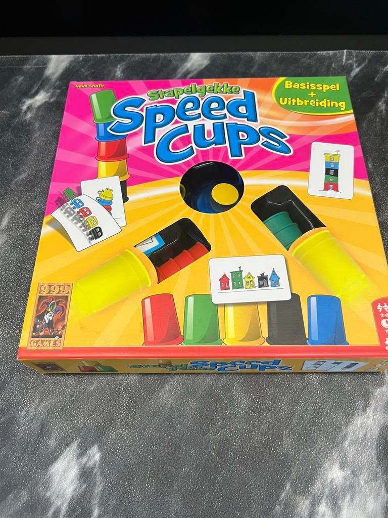 999 games Speed Cups basisspel en uitbreiding, Ophalen of Verzenden, Zo goed als nieuw