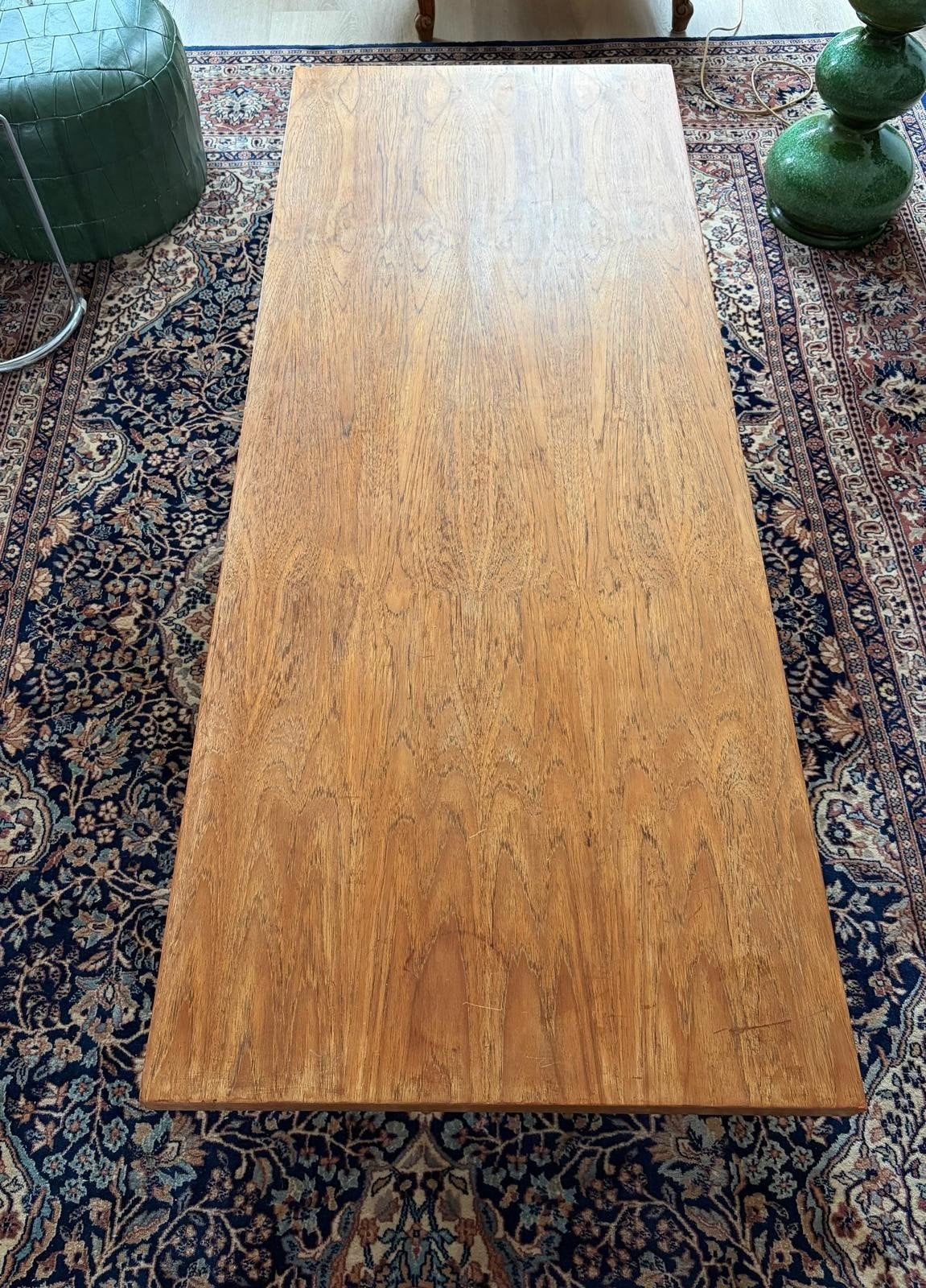 vintage artifort salontafel Kho Liang Le, Ophalen, Gebruikt, 100 tot 150 cm, Teakhout
