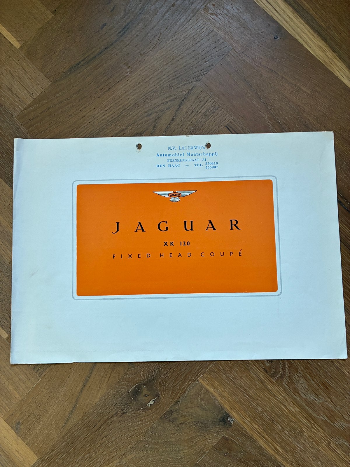 Jaguar XK 120 Fixed Head Coupé brochure, Verzenden, Zo goed als nieuw, Overige merken