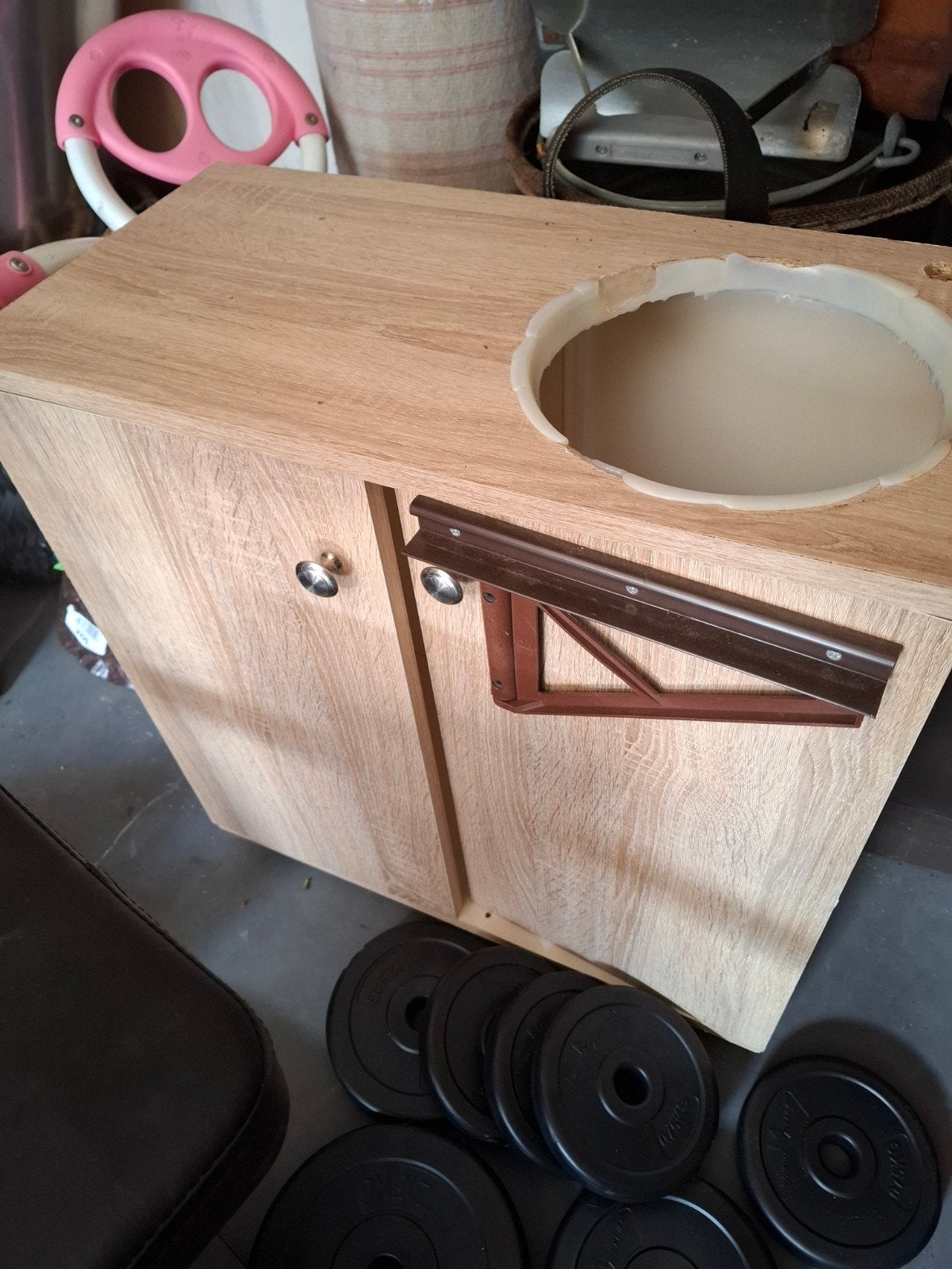 Keukenblok camper, Ophalen