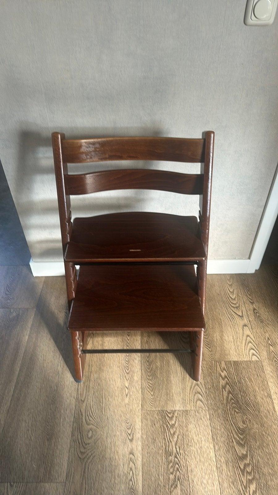 Stokke tripp trapp kinderstoel met pootverlenging, Ophalen of Verzenden, Zo goed als nieuw, Meegroeistoel