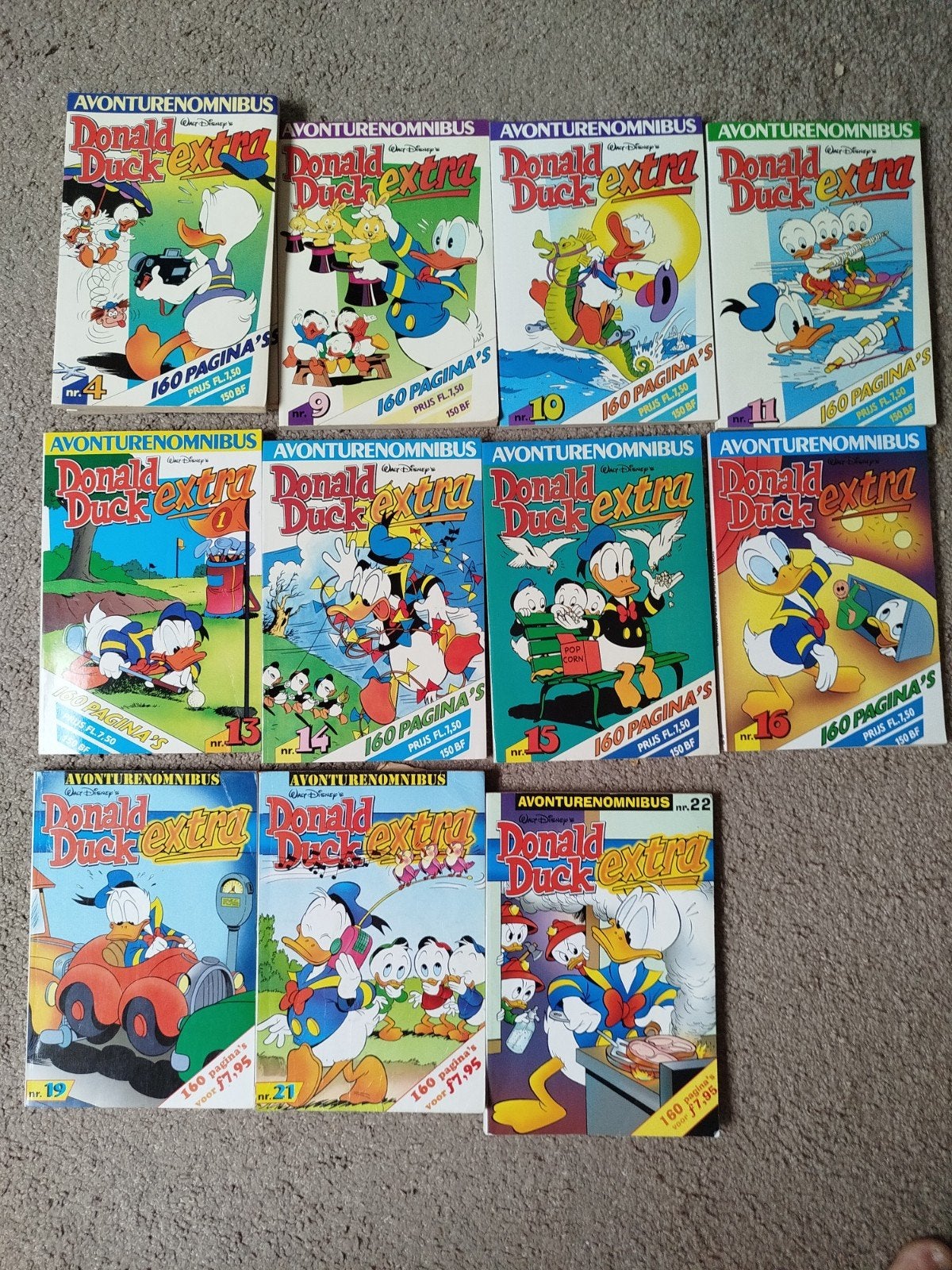 Donald Duck Extra Omnibus  11 delen te koop, Boeken, Meerdere stripboeken, Ophalen of Verzenden, Gelezen, Donald Duck