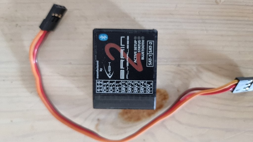 Te koop: Brain 2 flightcontroller voor RC Heli, Ophalen of Verzenden, Zo goed als nieuw, Overige typen, Helikopter