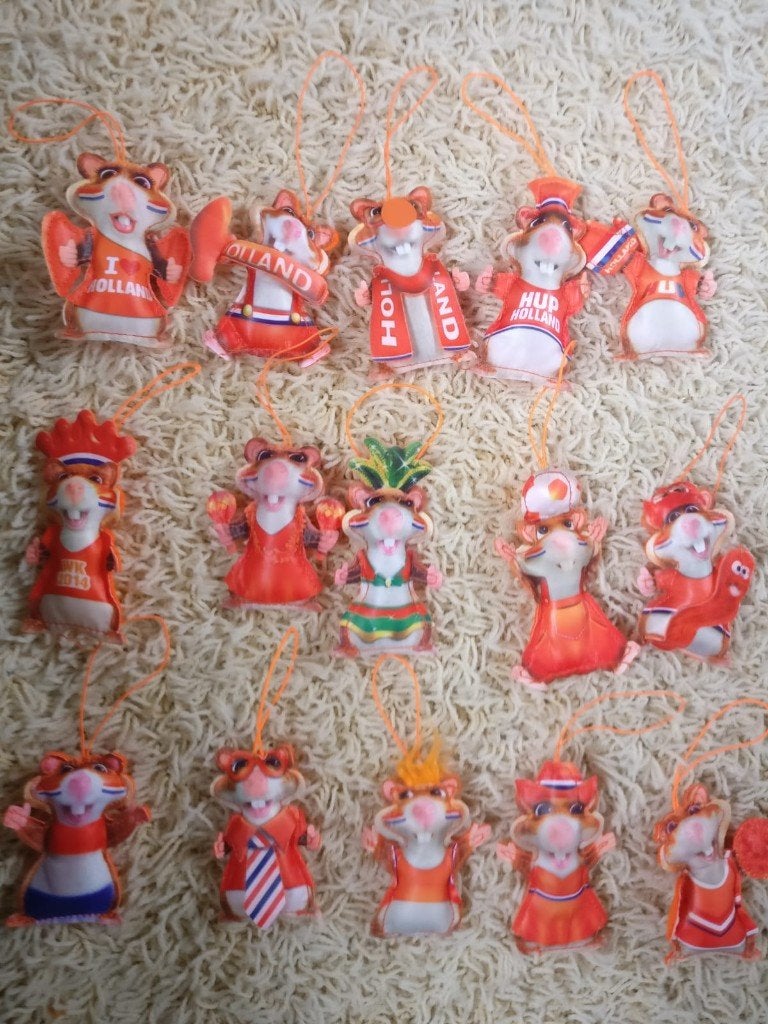 Hup Holland hamster hangers poppetjes WK Voetbal 2014, Verzamelen, Supermarktacties, Albert Heijn, Ophalen of Verzenden