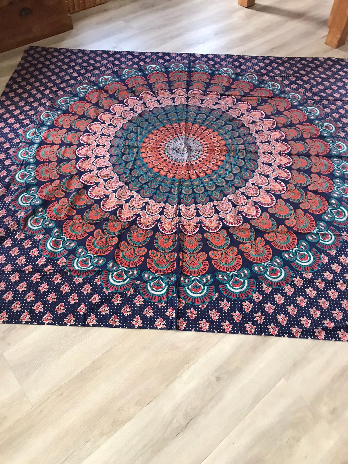 Mandala wandkleed, sprei, strandkleed, 200x220 cm, Ophalen of Verzenden, Zo goed als nieuw