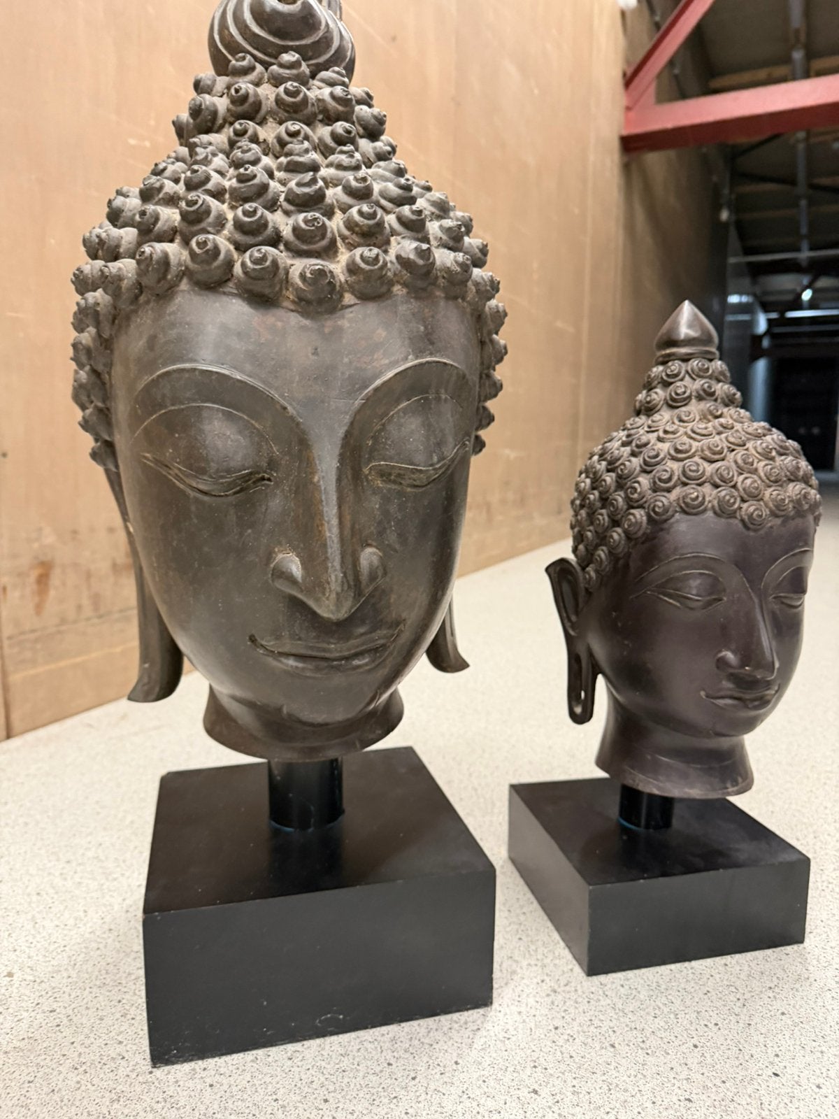 bronzen boeddha set, Ophalen, Zo goed als nieuw