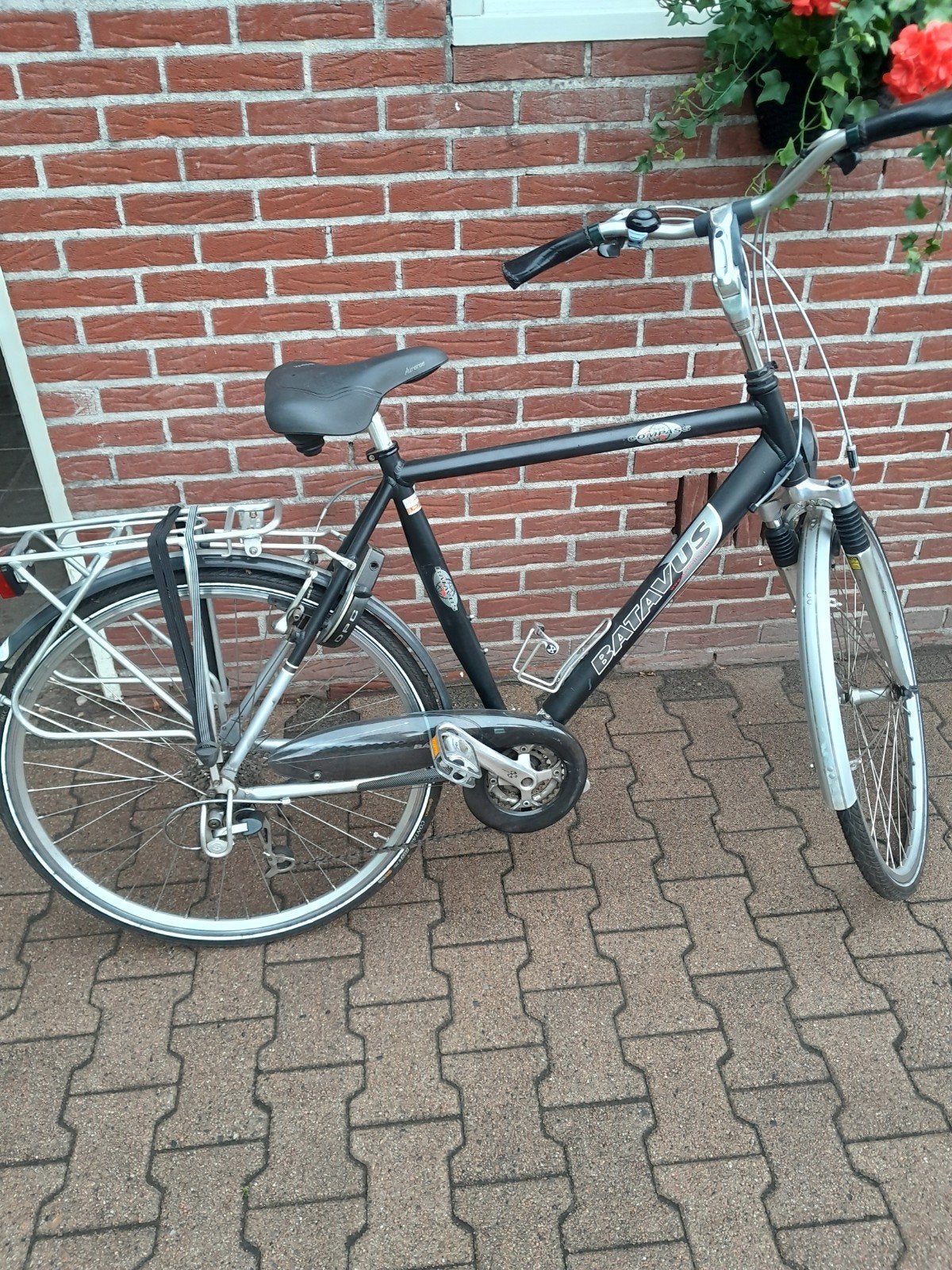 Batavus Compass heren fiets, Velgrem, Versnellingen, Batavus, Ophalen of Verzenden
