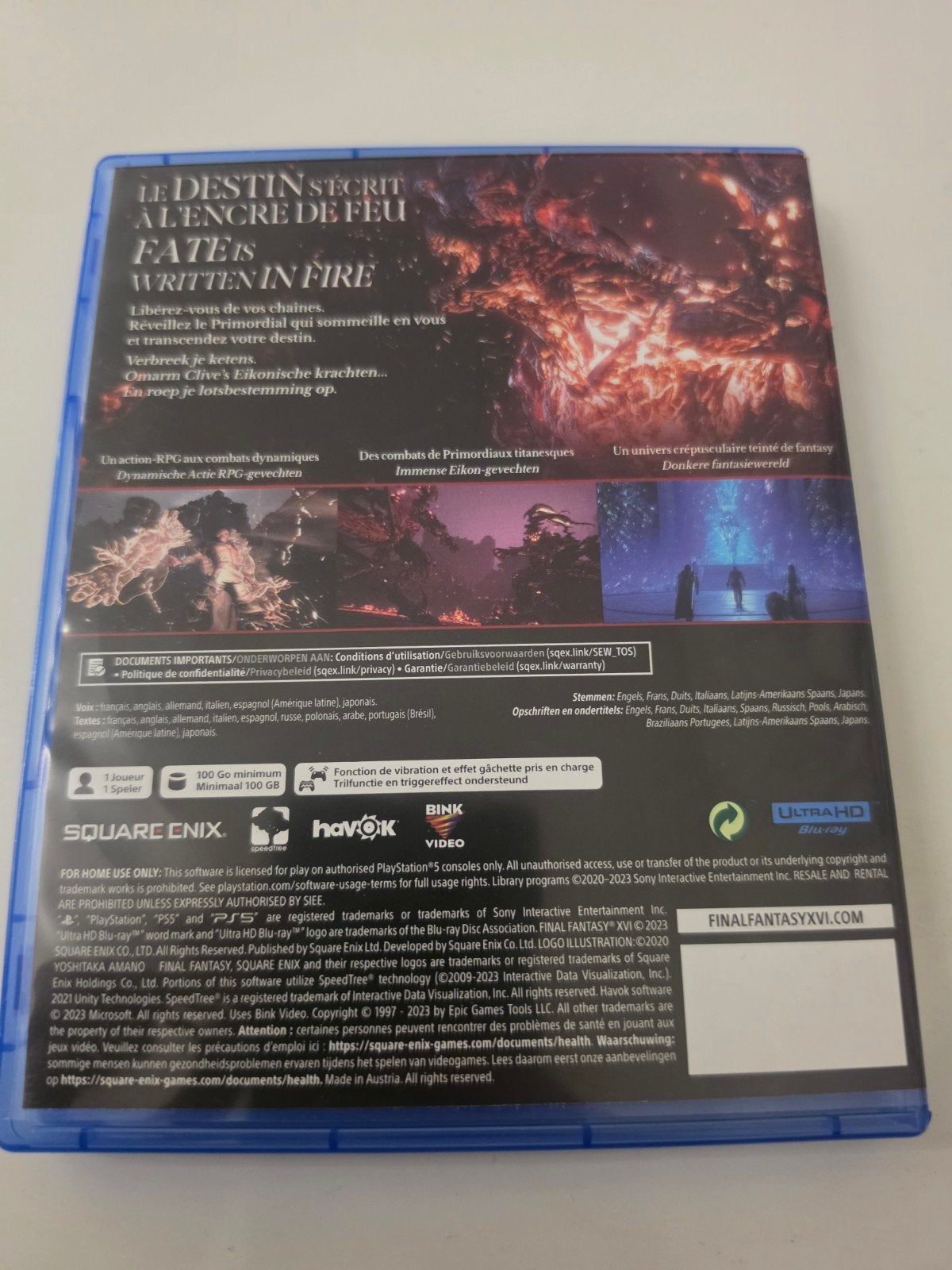 Final Fantasy 16 XVI (PS5) Voor Playstation 5 Lees Goed, Square Enix Ltd. 240 Blackfriars Road, London, SE1 8NW, UK, Ophalen of Verzenden