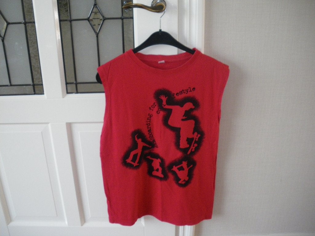 leuk rood mouwloos zomer shirt merk cool maat medium, Ophalen of Verzenden, Zo goed als nieuw, Maat 48/50 (M), Rood