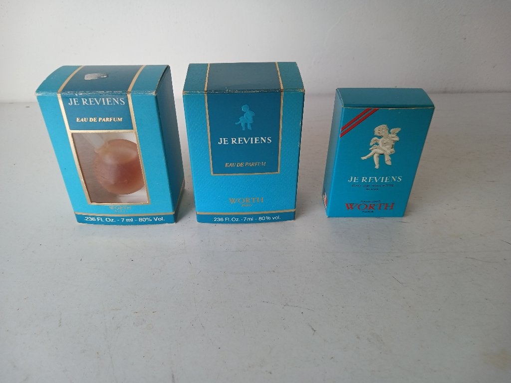 VINTAGE Je Reviens Worth eau de parfum miniatuur Lalique  7, Verzenden, Nieuw, Miniatuur