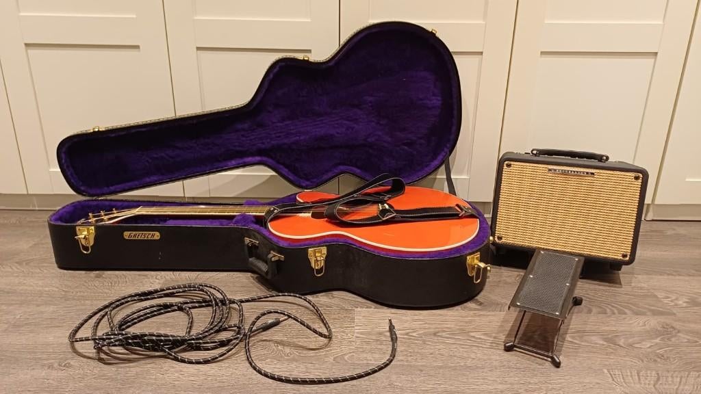 Gretsch G5022CE + Case G6296 + Ibanez T30 Troubadour + EXTRA, Ophalen, Zo goed als nieuw, Western- of Steelstringgitaar, Met koffer