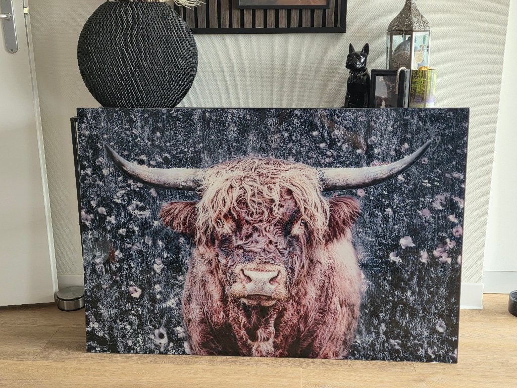 Schilderij glas, Ophalen, Zo goed als nieuw, Schilderij, 100 tot 125 cm