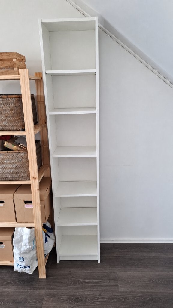 IKEA BILLY boekenkast wit – 40  28  202 cm, Huis en Inrichting, Ophalen, Met plank(en), Minder dan 50 cm, Gebruikt