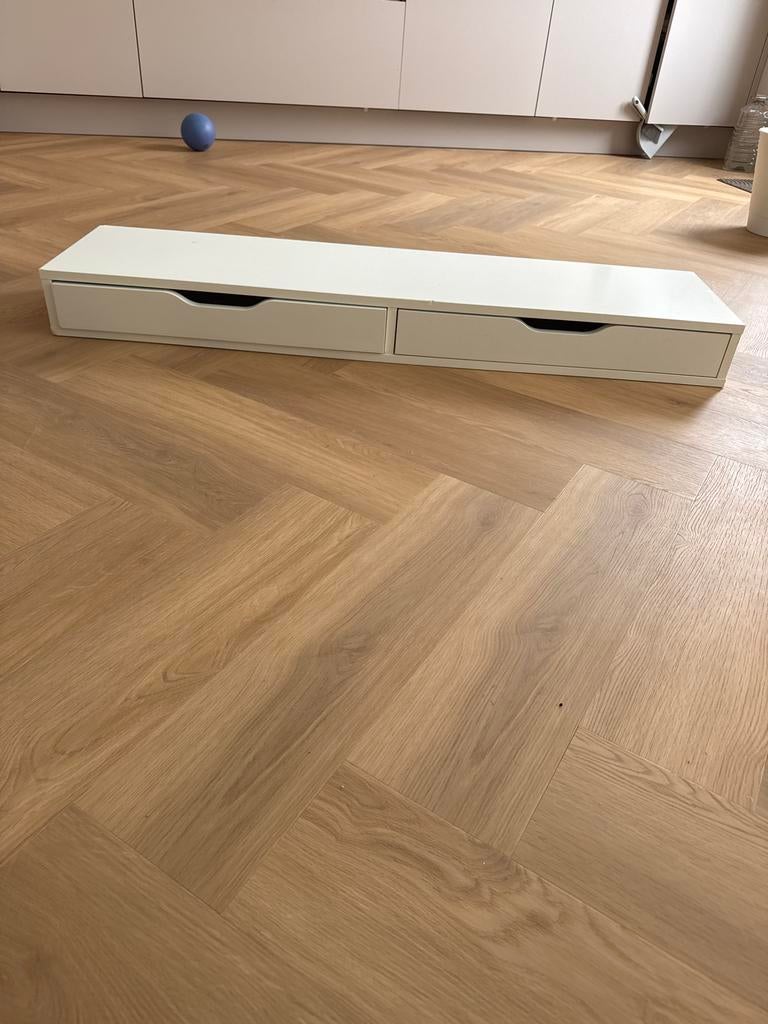 IKEA EKBY ALEX plank met lades - wit, Huis en Inrichting, Ophalen, Gebruikt, 1 of 2 laden, 50 tot 100 cm