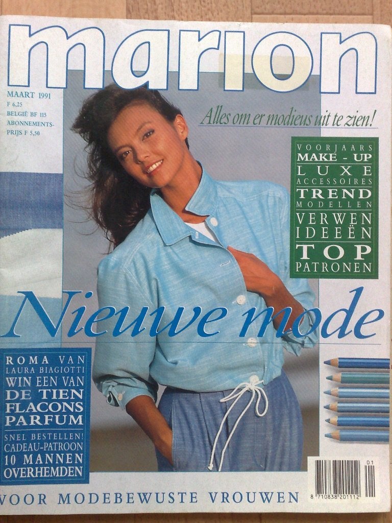 5 x Marion zelfmaakmode uit jaargang 1991, Hobby en Vrije tijd, Kledingpatronen, Verzenden, Vrouw, Marion