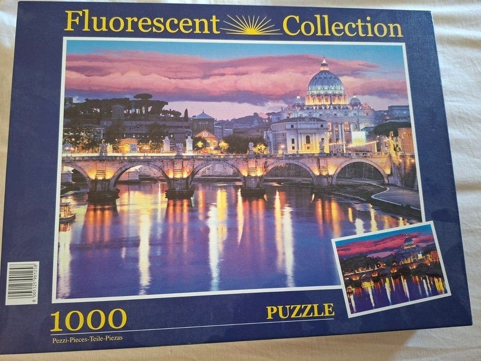 Clementoni Fluorescent Collection  Rome 1000 stukjes, Ophalen of Verzenden, 500 t/m 1500 stukjes, Zo goed als nieuw, Legpuzzel