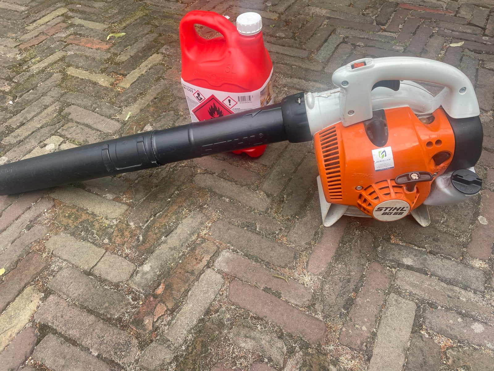 Stihl BG 86 bladblazer met Aspen 2 brandstof, Ophalen, Gebruikt, Benzine, Handgedragen