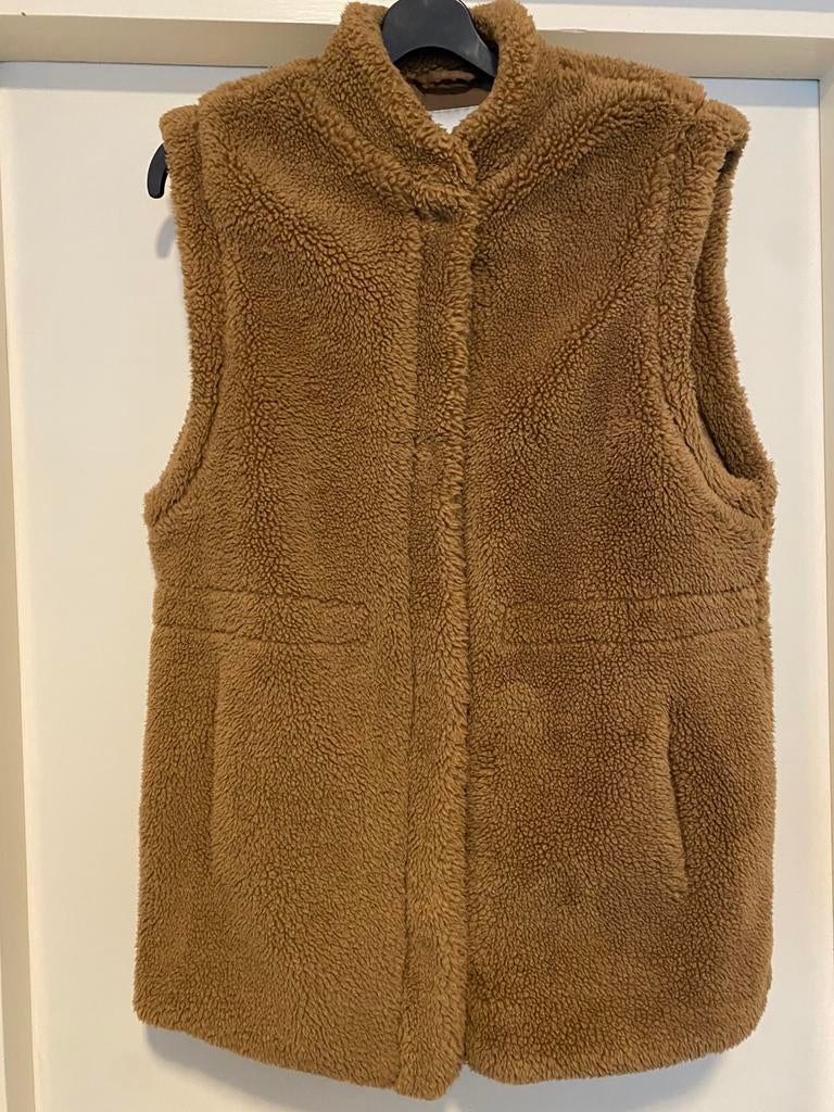 COTTON CLUB TEDDY GILET XS/S (tm 38), Ophalen of Verzenden, Gedragen, Maat 36 (S), Beige