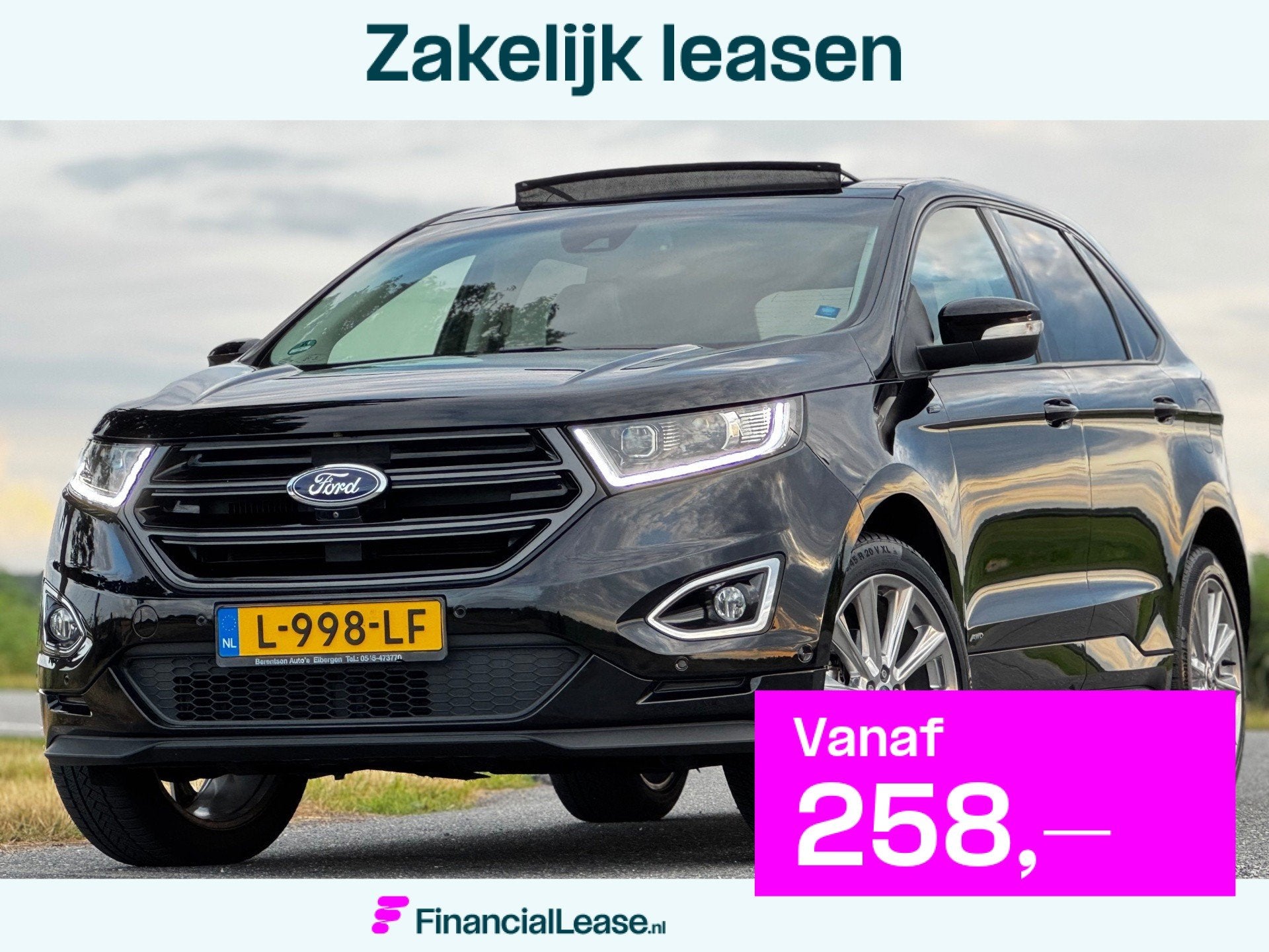 Ford Edge 2.0 TDCI Vignale|AUT|PANO|XENON|NAVI|HALFLEDER|TRE, Automaat, Gebruikt, 4 cilinders, 2000 kg