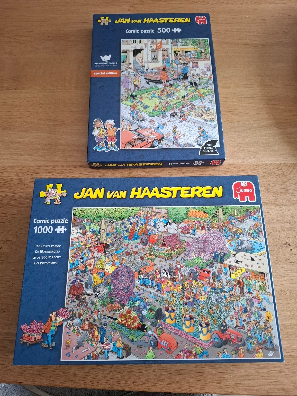JAN van HAASTEREN puzzels, Ophalen, 500 t/m 1500 stukjes, Zo goed als nieuw, Legpuzzel