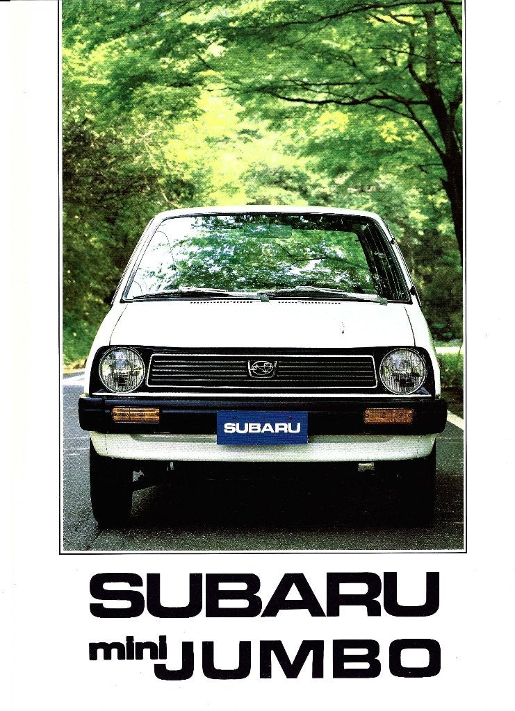 Folder Subaru Mini Jumbo 1982, Boeken, Ophalen of Verzenden, Gelezen, Overige merken