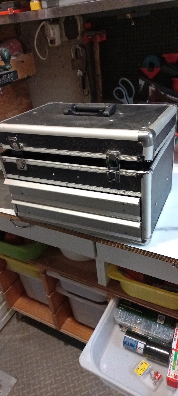 gereedschap koffer met 2 lade, Ophalen, Zo goed als nieuw