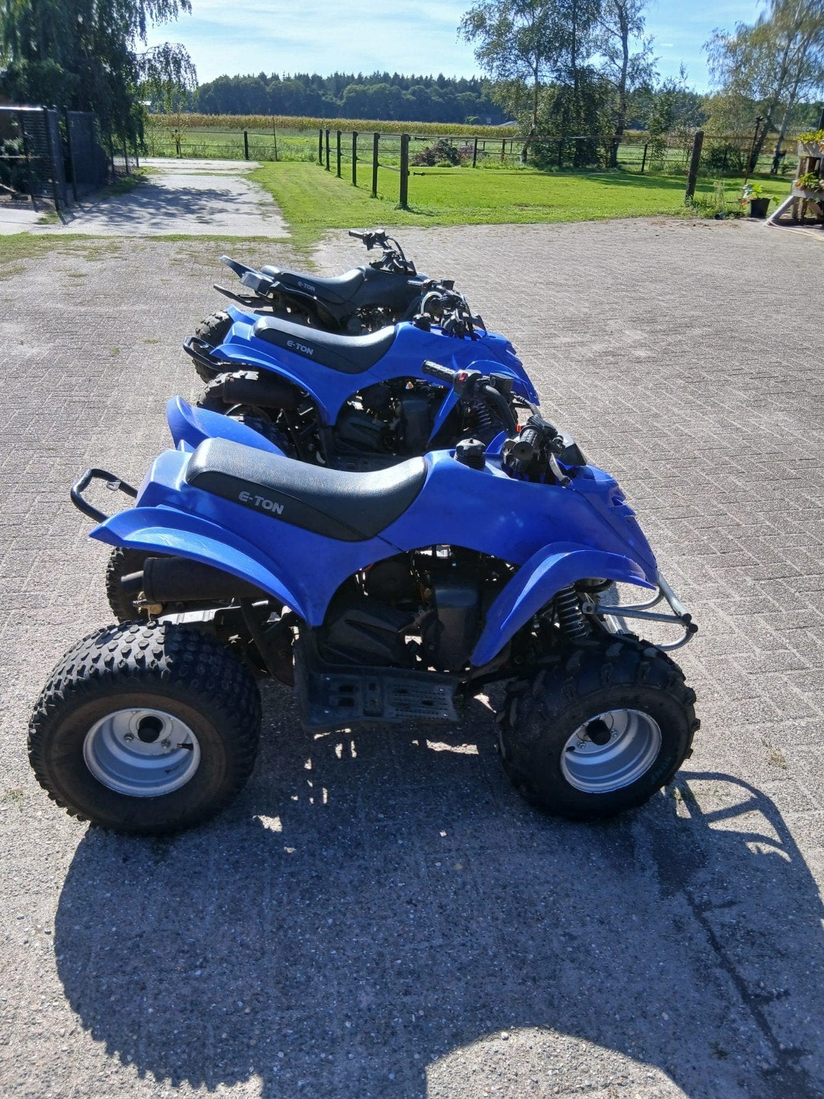 3x E-ton Viper 90cc 4-takt quads - Hobbyproject, Fietsen en Brommers, Minibikes, Midibikes en Pitbikes, Ophalen, Gebruikt, 90 cc