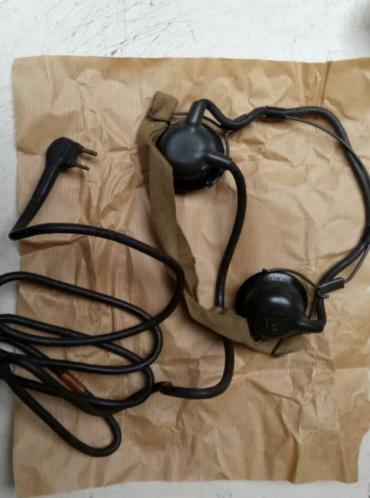 Military headphone voor Ontvanger receiver R209, Verzamelen, Militaria | Algemeen, Ophalen of Verzenden, NA, NA, Embleem of Badge