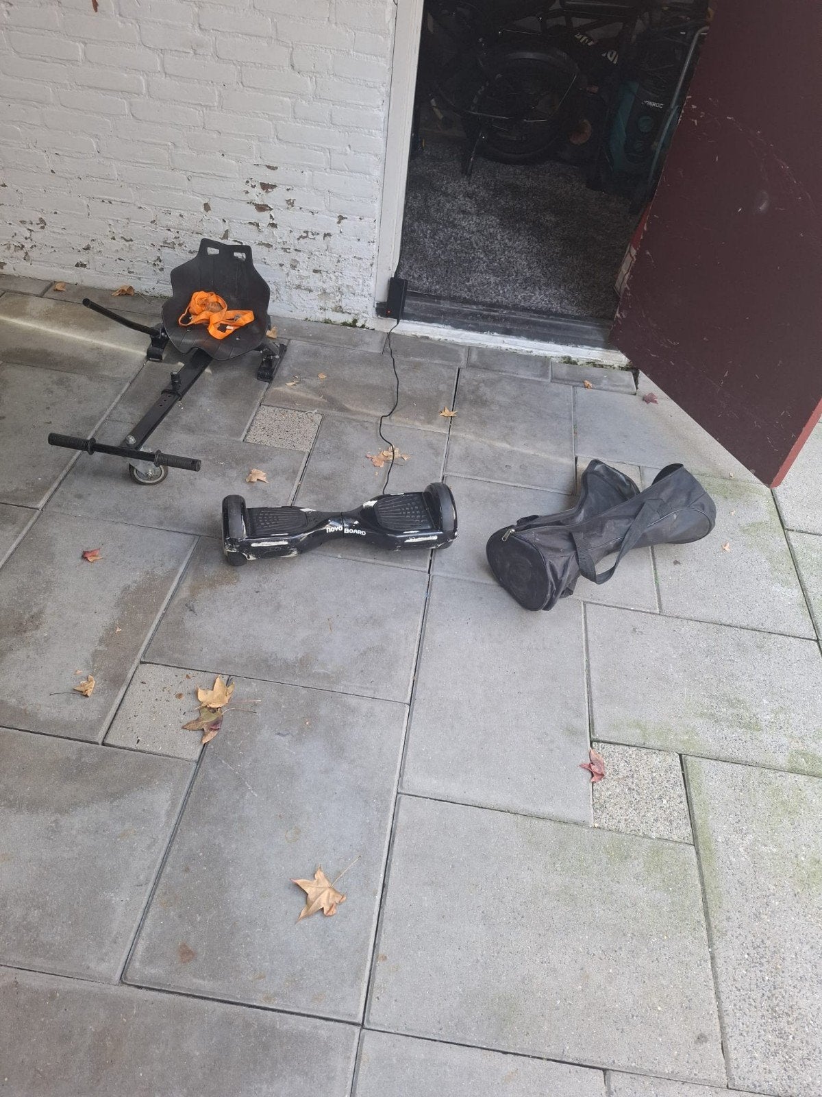 Hoverboard met kart en draagtas, Ophalen, Gebruikt