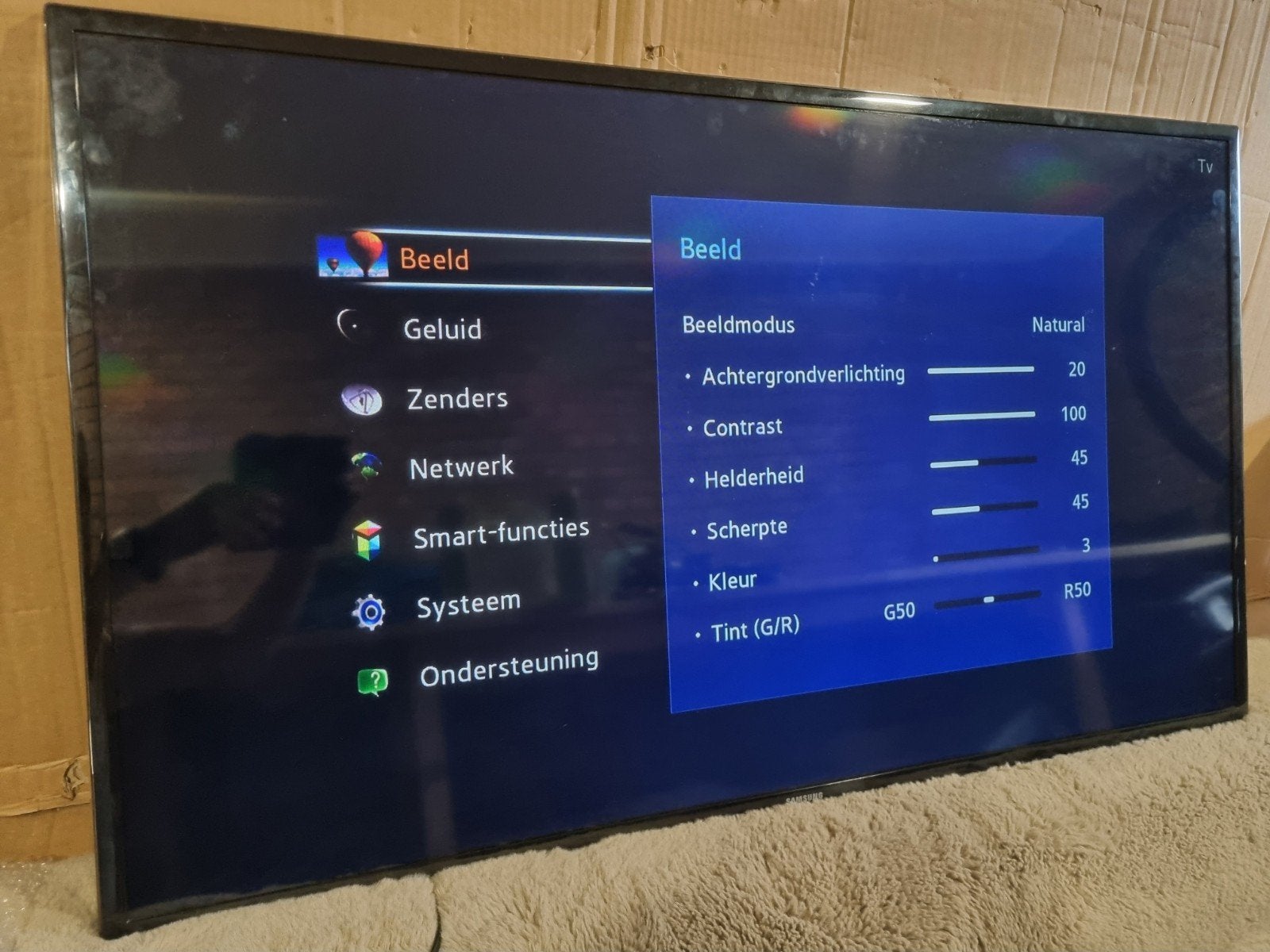 Samsung Smart TV 46 inch - Werkt nog, geen afstandsbediening, Ophalen, Gebruikt, Samsung, 100 cm of meer