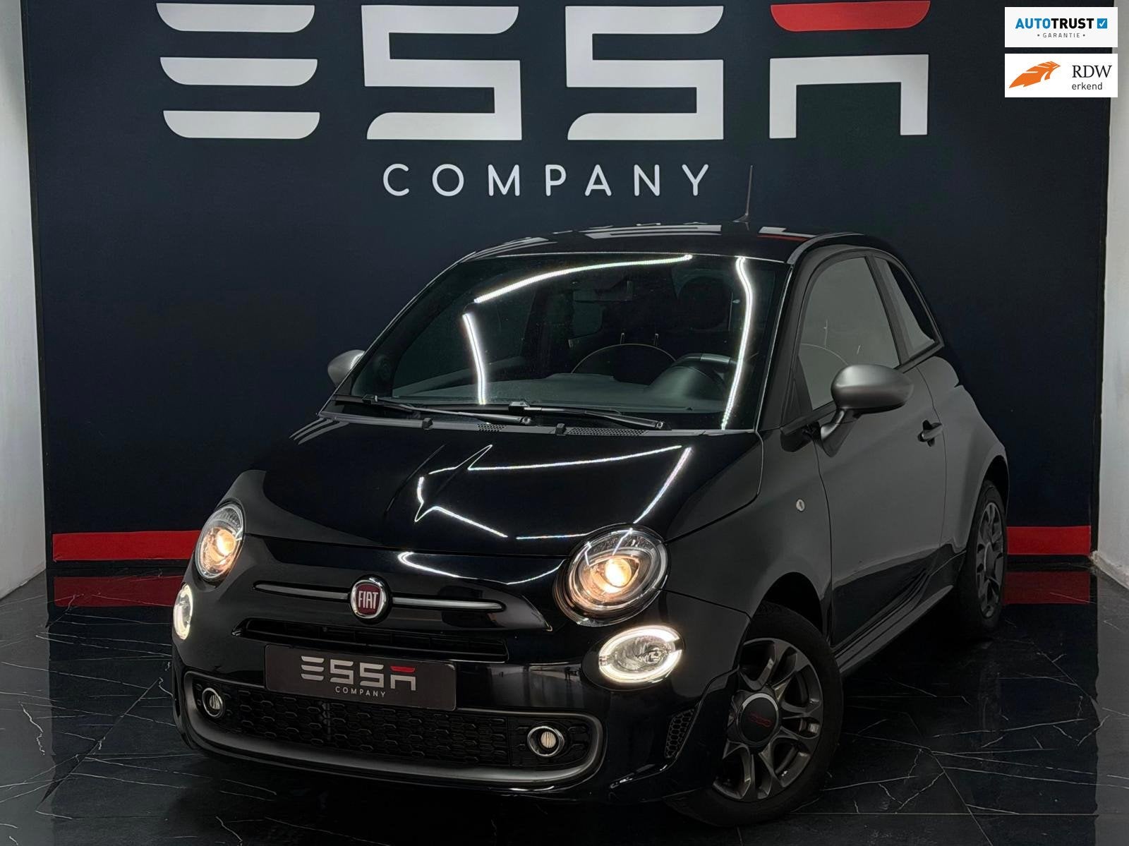 Fiat 500 1.2 Star Automaat|CarPlay|Airco|Led, Auto's, Dealer onderhouden, 4 cilinders, 4 stoelen, Zwart