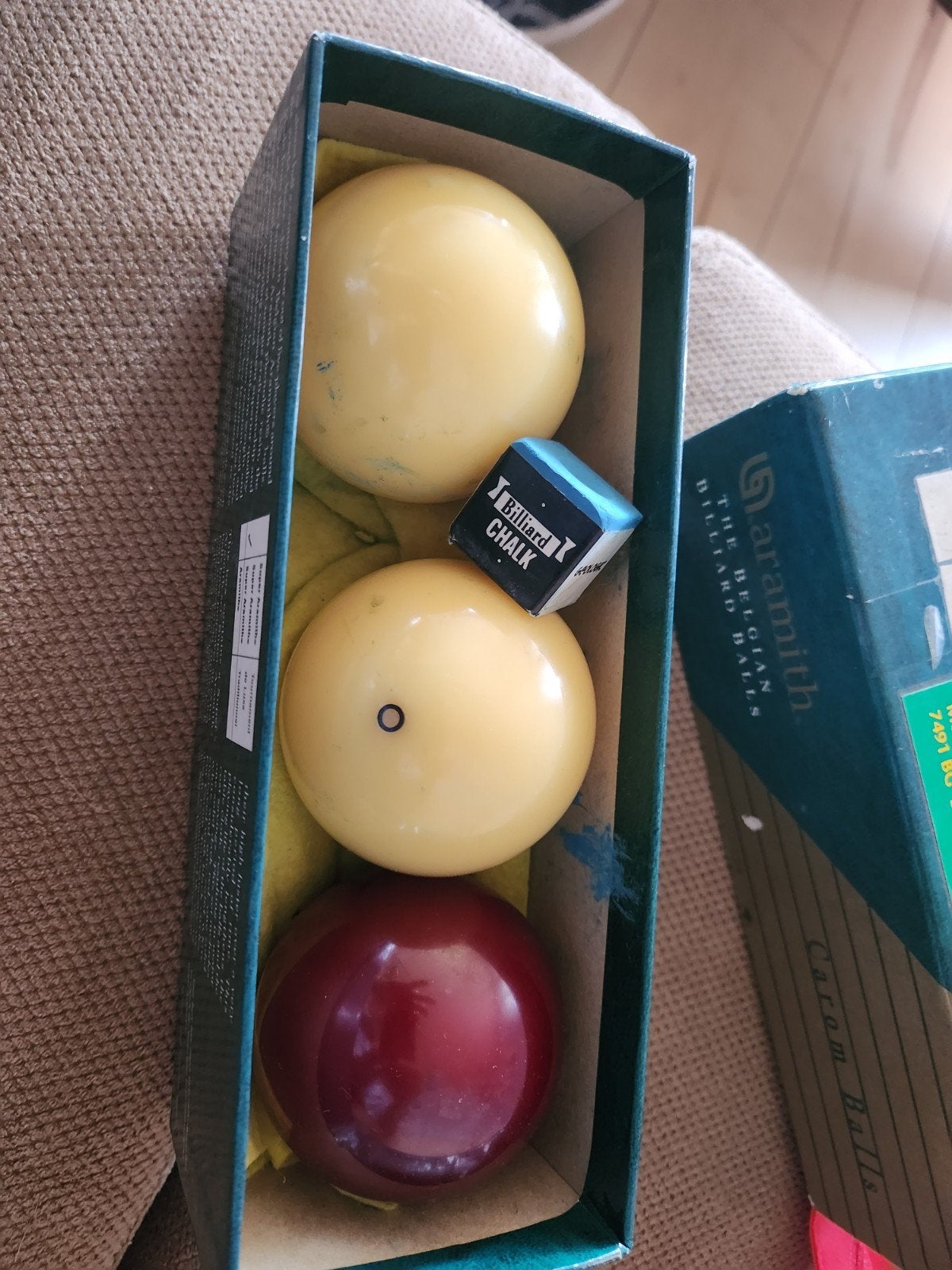 Aramith Carambole Biljartballen Set (1997), Ophalen of Verzenden, Gebruikt, Keu of Ballen
