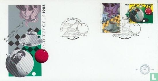 FDC E238 Sport 1986 NL onbeschreven, Ophalen of Verzenden, Nederland
