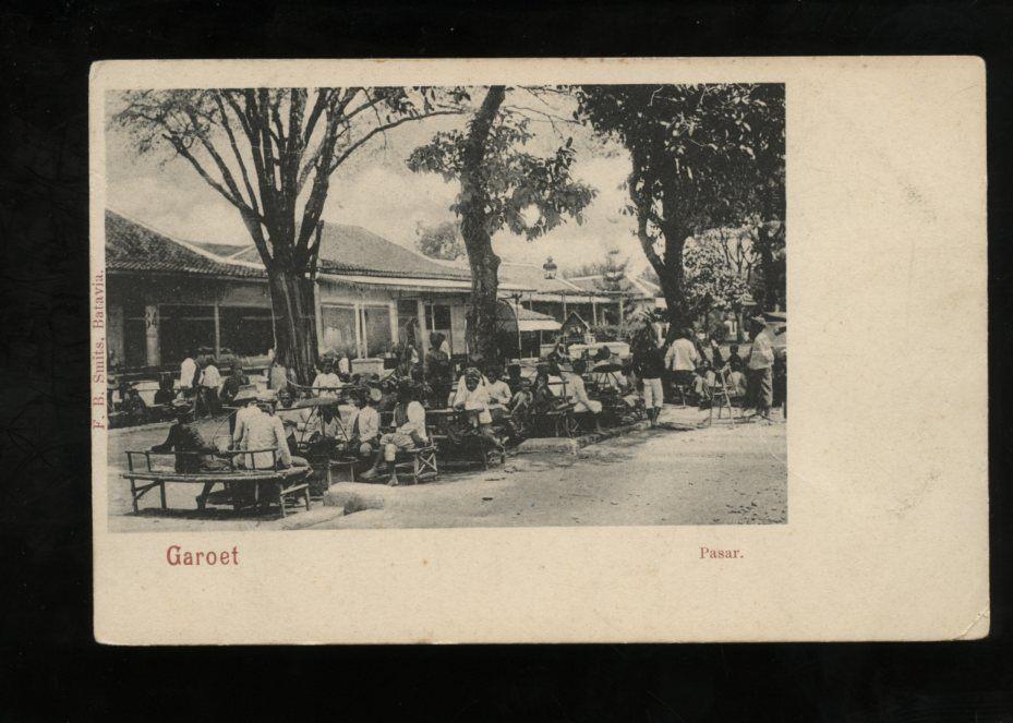 Ned. Indië  1900 Pasar in Garoet (31-10), Ophalen, Voor 1920, Buiten Europa