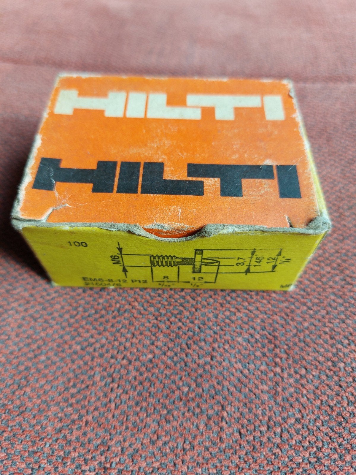 HILTI EM6-8-12 P12 pluggen - 99 stuks, Ophalen of Verzenden