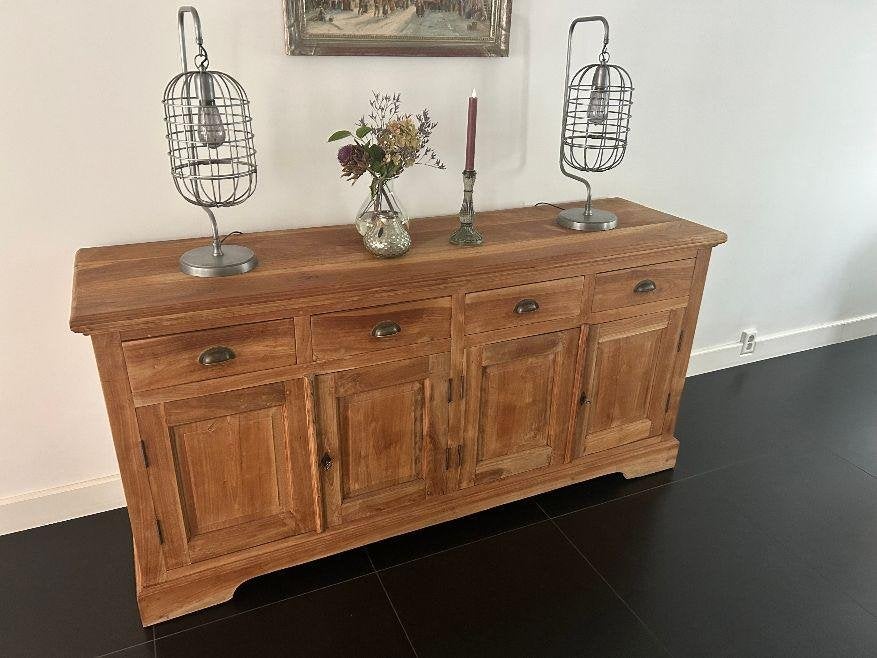 teak houten dressoir, Huis en Inrichting, Ophalen, Gebruikt, Met lade(s), 150 tot 200 cm