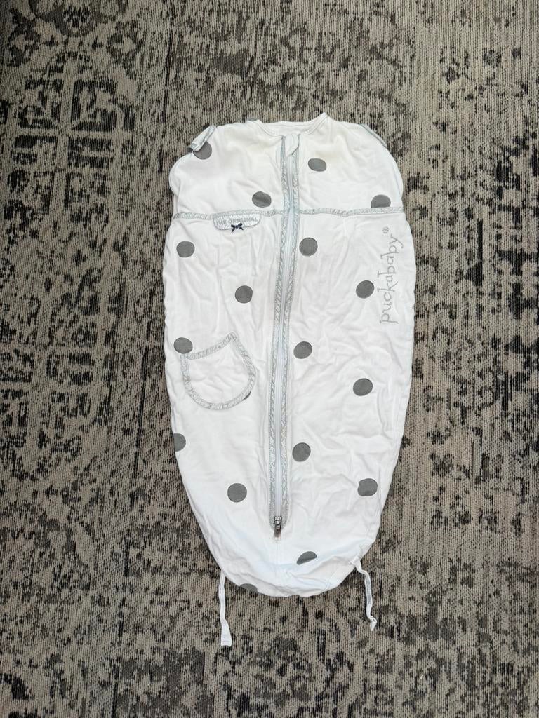 *** Puckababy mini wit stip ***, Kinderen en Baby's, Dekens, Slaapzakjes en Inbakerproducten, Ophalen, Zo goed als nieuw, 70 tot 85 cm