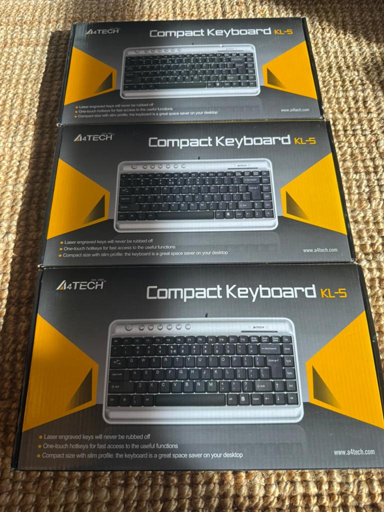Toetsenbord USB A4TECH KL-5 nieuw, Computers en Software, Toetsenborden, Multimediatoetsen, Nieuw, Ophalen of Verzenden, Qwerty