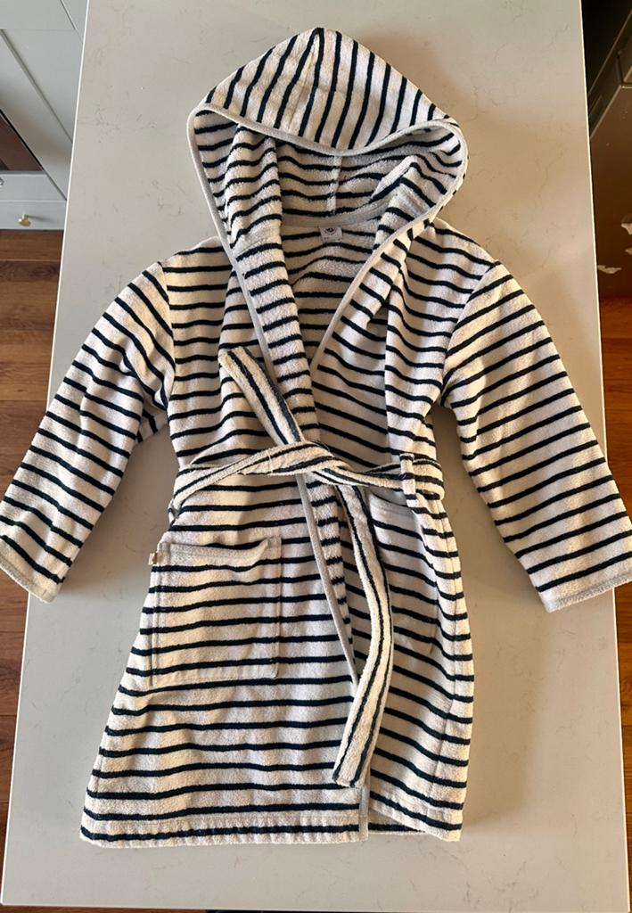 Petit Bateau badjas 8 jaar, Kinderen en Baby's, Ophalen of Verzenden, Zo goed als nieuw, Jongen of Meisje