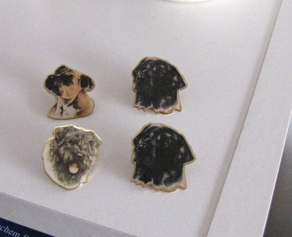 1 pin van hondje en pluche hondje, Ophalen, Nieuw, Hond of Kat, Beeldje of Figuurtje