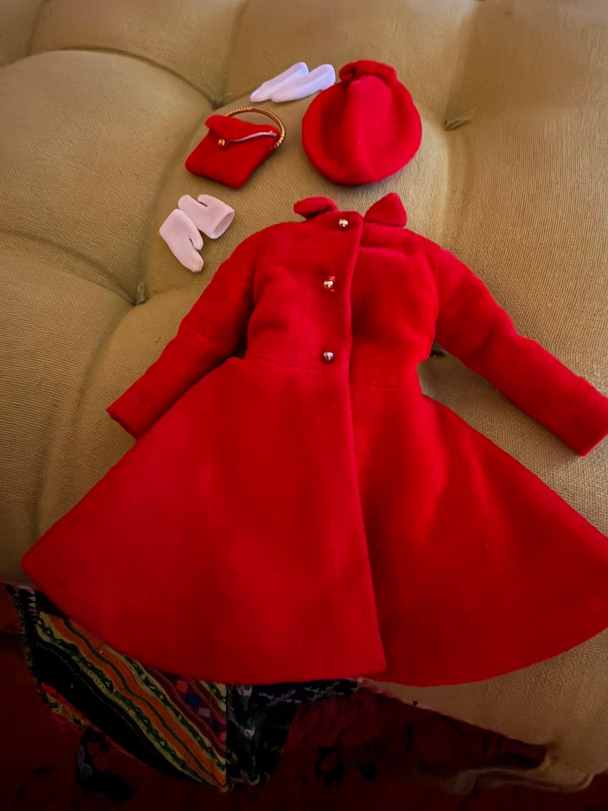 Barbie vintage Skipper Dress Coat #1906 compleet, Verzamelen, Ophalen of Verzenden, Zo goed als nieuw, Kleertjes