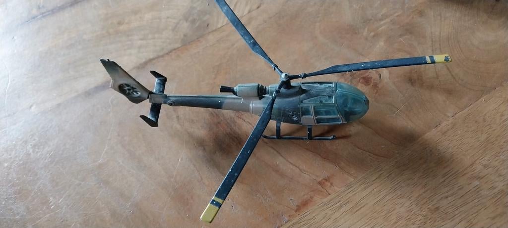 Solido Gazelle Helikopter - Volledig Metaal, Goede Staat, Overige merken, Tank, 1:32 tot 1:50, Ophalen of Verzenden