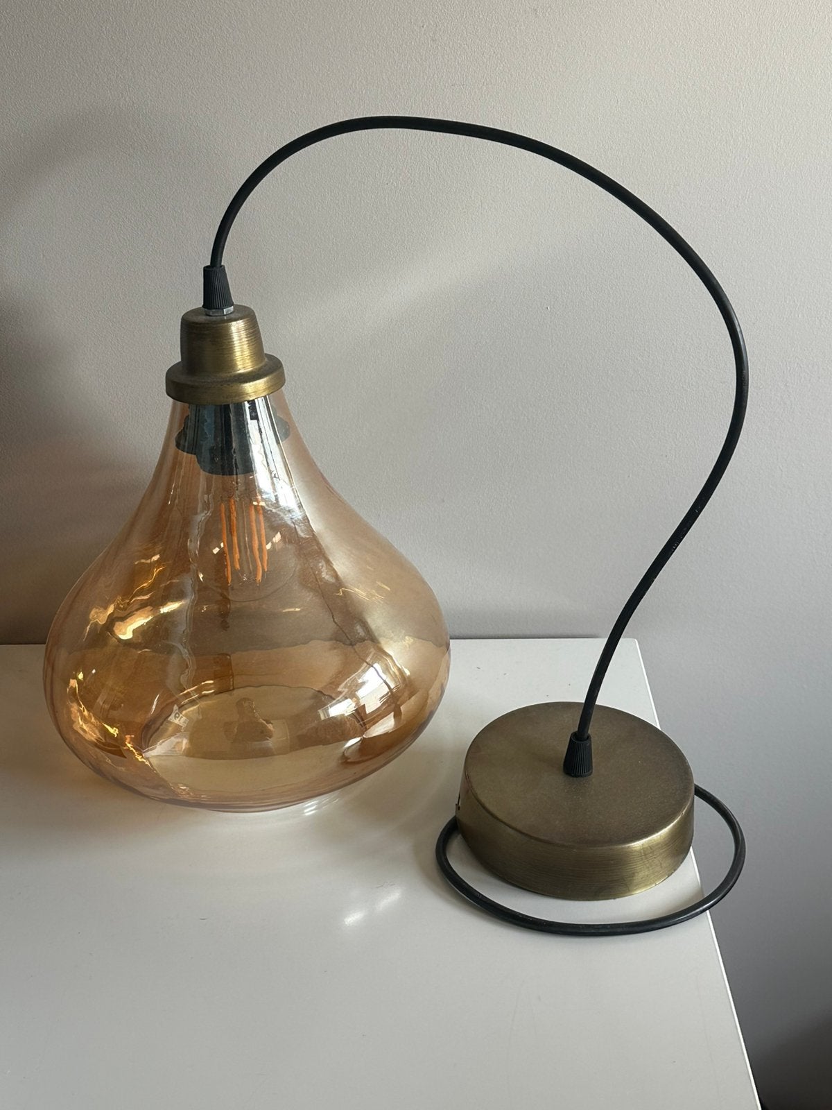 Hanglamp, Ophalen, Zo goed als nieuw, E27 (groot), Led-lamp