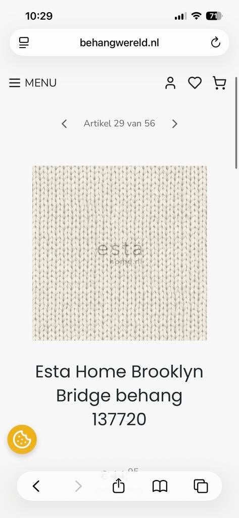 Esta Home Brooklyn Bridge Behang 137720 - 53cm x 10.05m, Ophalen, Minder dan 10 m², Wit