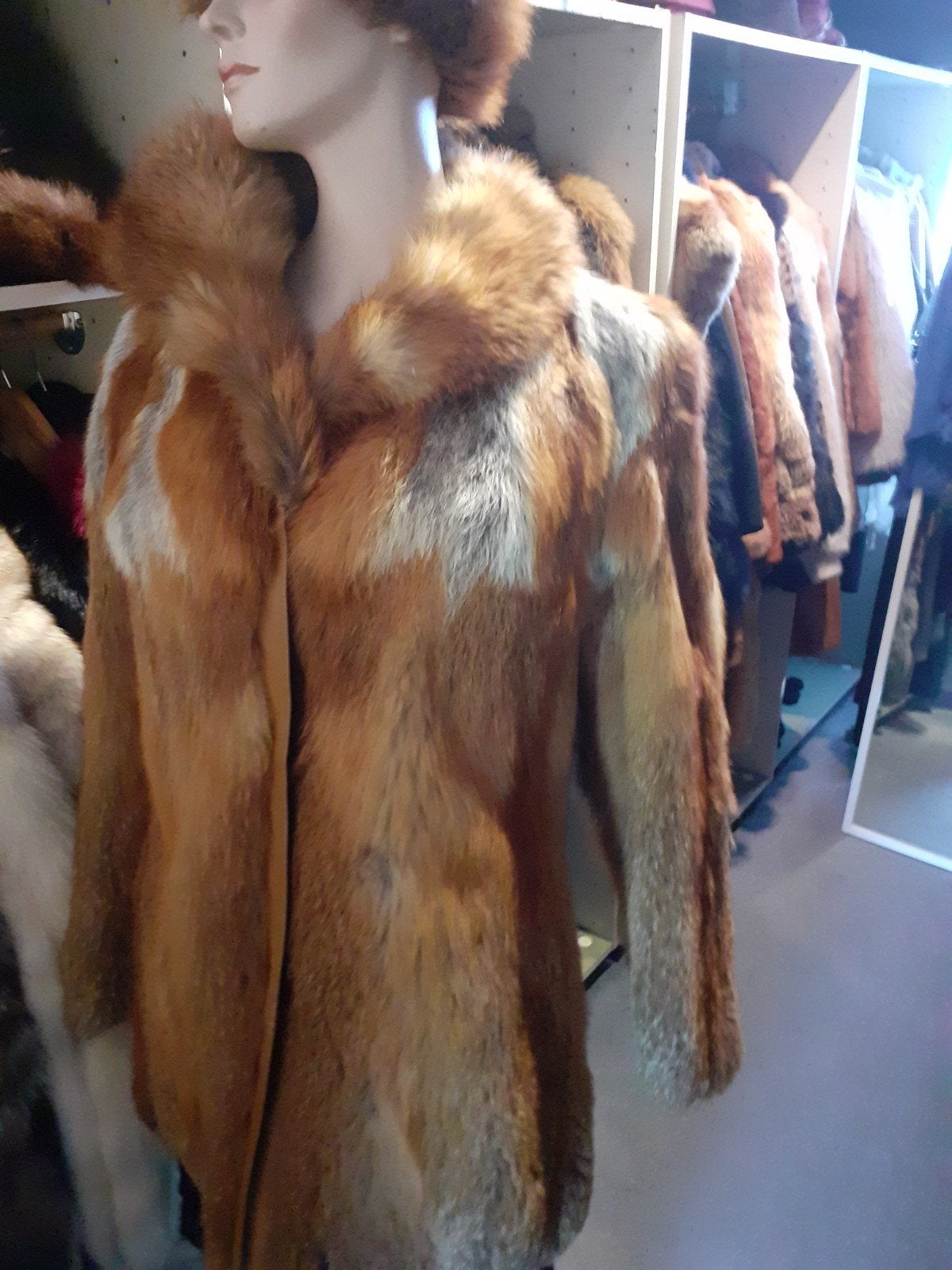 mooie vintage echte red fox bontjas bont jas bontjasje  M, Kleding | Dames, Ophalen of Verzenden, Zo goed als nieuw, Maat 38/40 (M)
