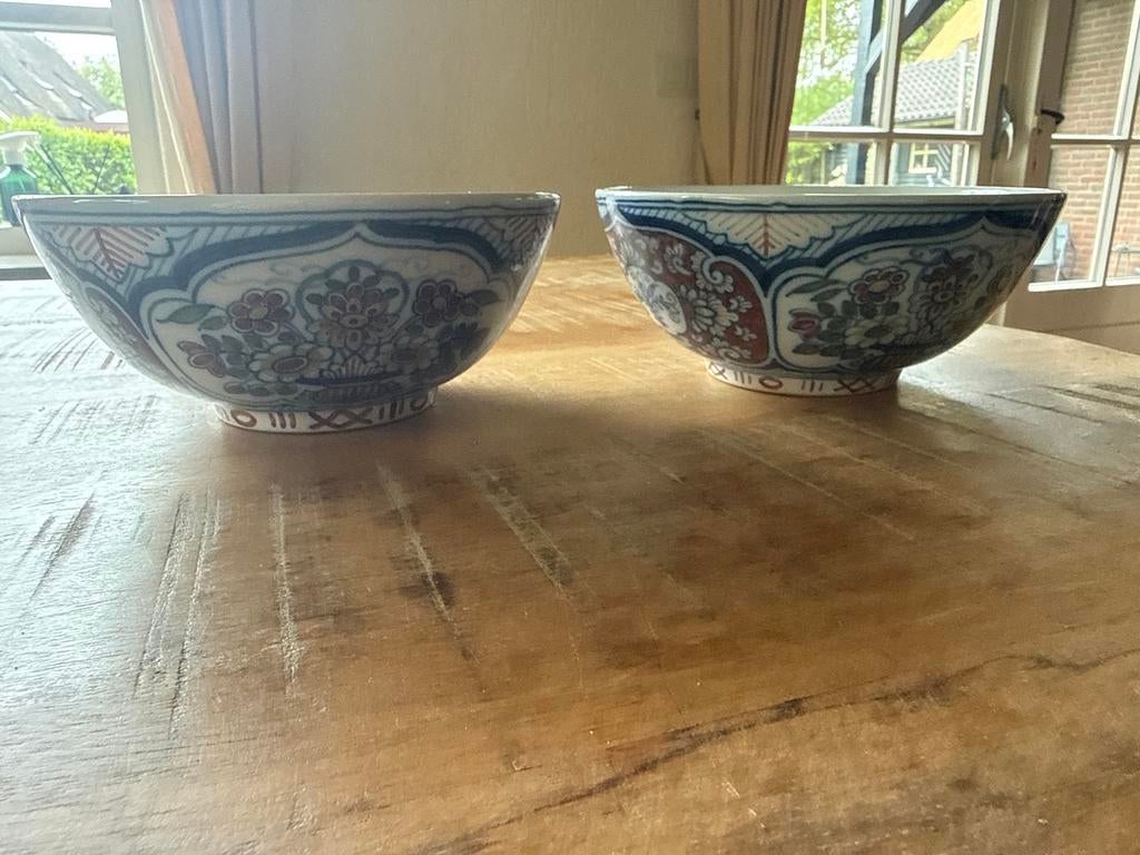 Set van 2 Makkumer aardewerk kommen, Ophalen of Verzenden