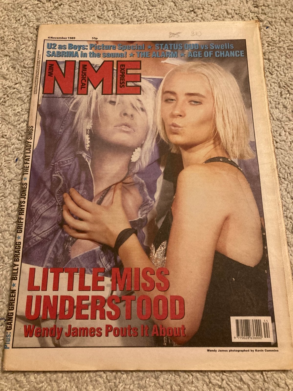 NME 1989 DAS DAMEN BILLY BRAGG Gang Green U2, Ophalen of Verzenden, Gelezen, Muziek, Film of Tv