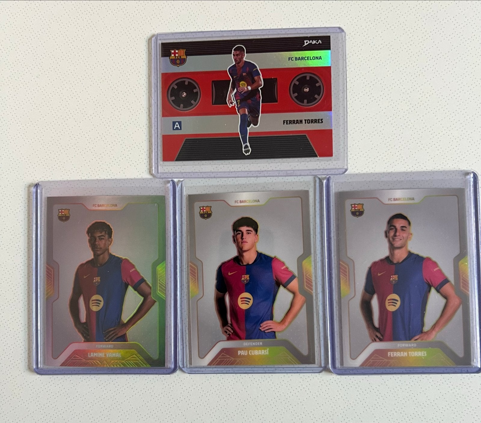 FC Barcelona Voetbal Spelerskaarten - Ferran Torres, Yamal,, Verzamelen, Ophalen of Verzenden, Zo goed als nieuw, Buitenlandse clubs